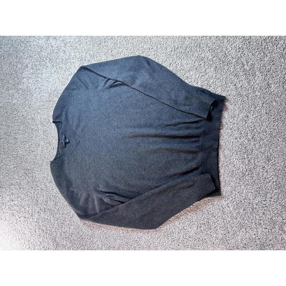 Marc Anthony Men's Gray V-Neck Sweater Size L